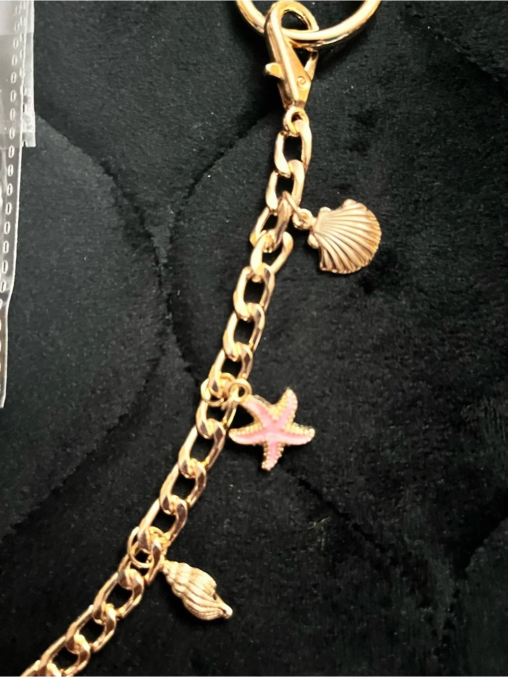 Pink & Gold Summer, Beach, and/or Ocean Themed Bag Charm Duo